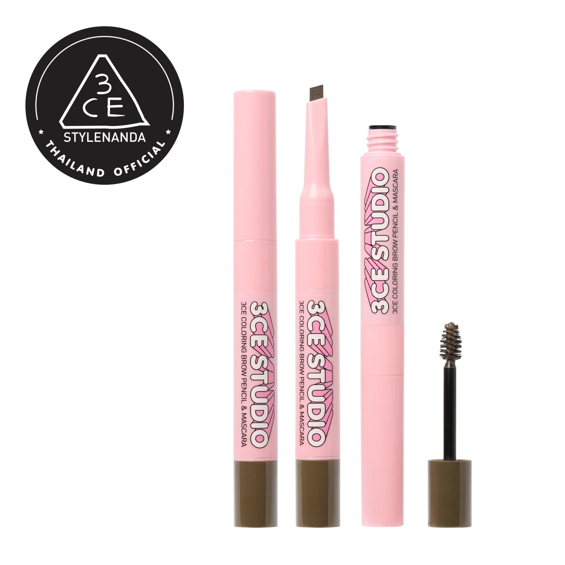 3CE STUDIO COLORING BROW PENCIL & MASCARA #PEANUT BROWN