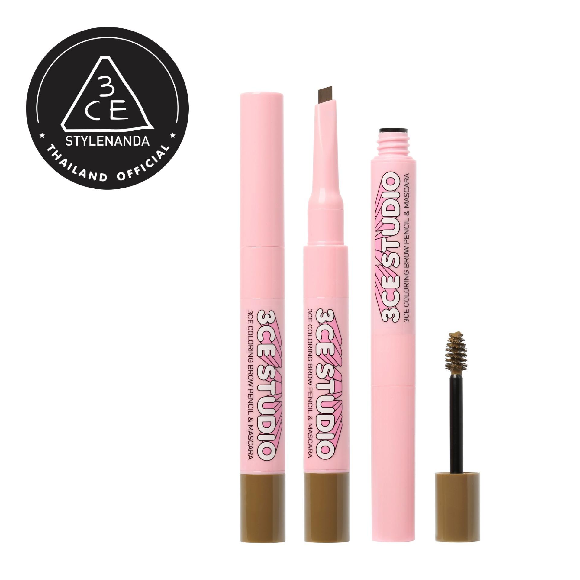 3CE STUDIO COLORING BROW PENCIL & MASCARA #PEANUT BROWN