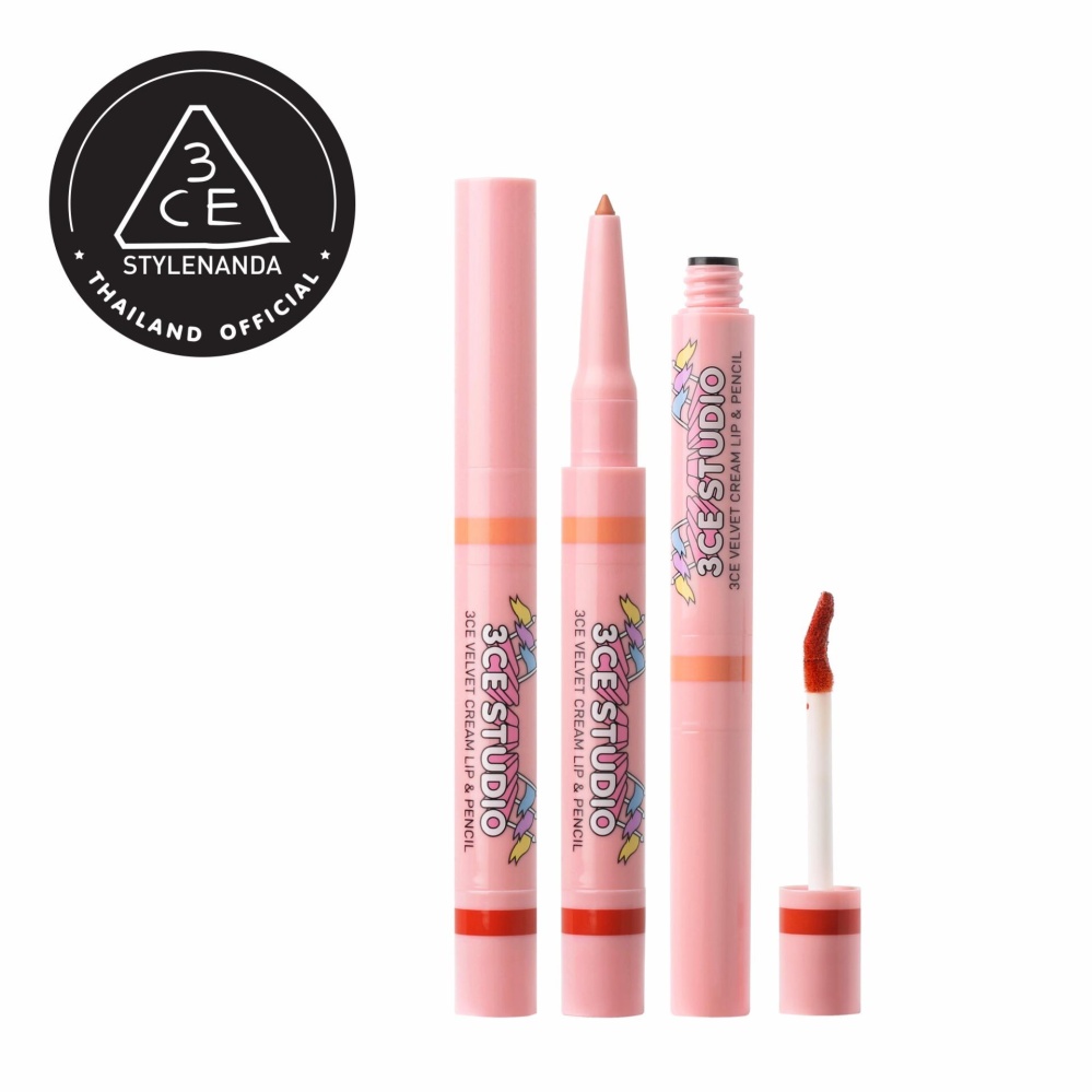 3CE STUDIO VELVET CREAM LIP & PENCIL #FOCUS ON ME