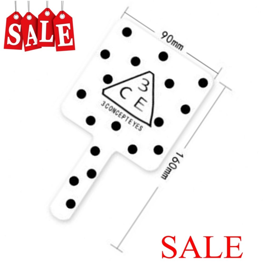 กระจกขนาดพกพา 3CE Stylenanda Squareb (White-Black)1ชิ้น