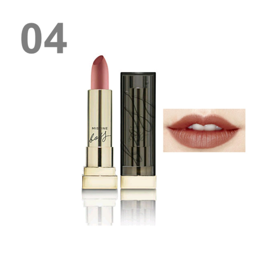 ลิปแม่อั้ม มิสทีน บอส เซมิแมทท์ ลิปสติก 4 กรัม / Mistine Boss Semi Matte Lipstick 4 g. ลิปแม่อั้ม มิสทีน บอส เซมิแมทท์ ลิปสติก 4 กรัม / Mistine Boss Semi Matte Lipstick 4 g.