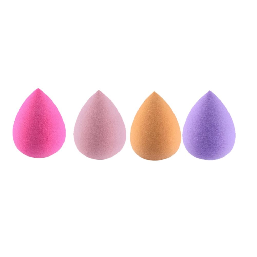 4Pcs Waterdrop Shape Makeup Smooth Sponge - intl 4Pcs Waterdrop Shape Makeup Smooth Sponge - intl