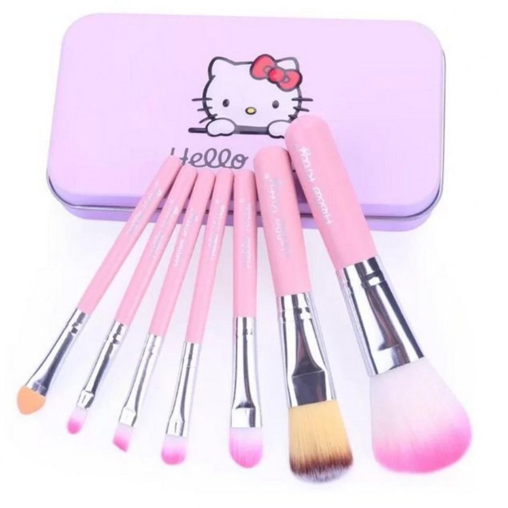 แปรงแต่งหน้า Hello Kitty Makeup Brush 7ชิ้น (Pink)ชมพู
