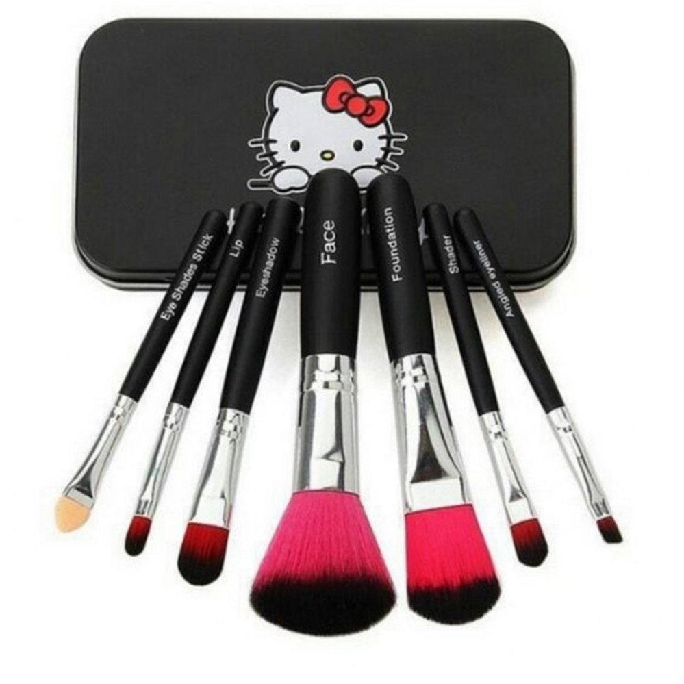 แปรงแต่งหน้า Hello Kitty Makeup Brush 7ชิ้น (Black)ดำ แปรงแต่งหน้า Hello Kitty Makeup Brush 7ชิ้น (Black)ดำ