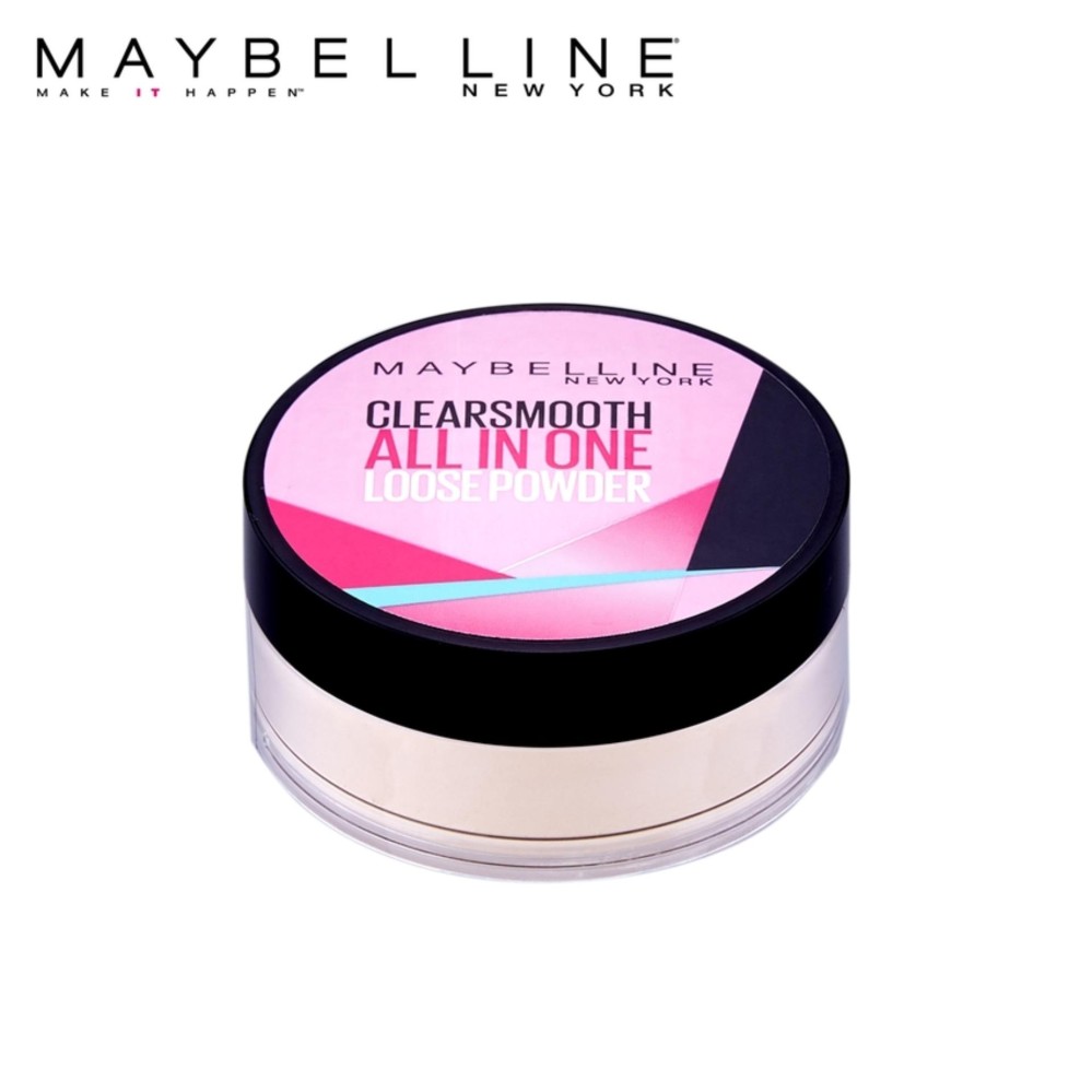 เมย์เบลลีน นิวยอร์ก เคลียร์สมูท ออล อิน วัน ลูส พาวเดอร์-แนทเชอรัล 7 กรัม MAYBELLINE NEWYORK CLEARSMOOTH ALL IN ONE LOOSE POWDER-NATURAL 7g.