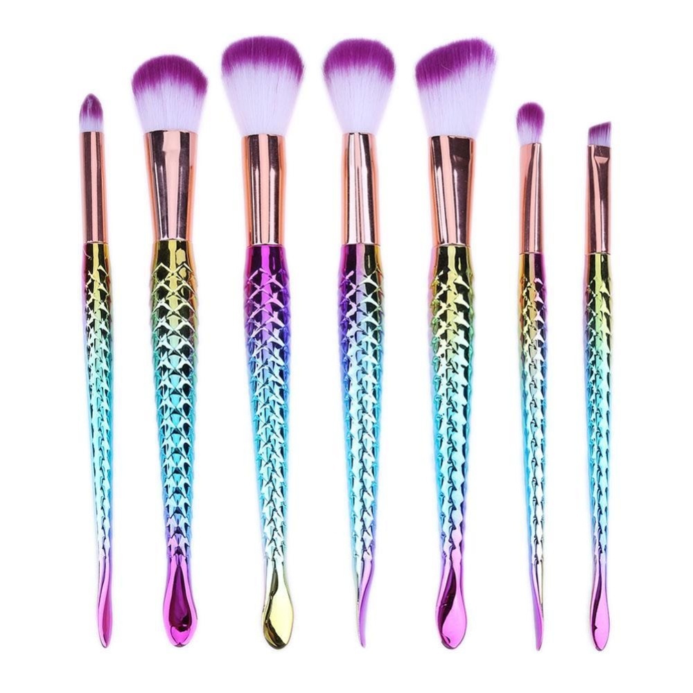 7 ชิ้นปลารูปแปรงแต่งหน้าแปรงแต่งหน้าแป้งผสมรองพื้น Eyeliner แปรง- นานาชาติ 7 ชิ้นปลารูปแปรงแต่งหน้าแปรงแต่งหน้าแป้งผสมรองพื้น Eyeliner แปรง- นานาชาติ