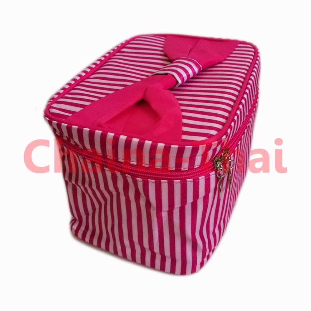 กระเป๋าเครื่องสำอางค์เกาหลี รุ่นใหม่ A021 (สีดำลายลิปสติก) กระเป๋าเครื่องสำอางค์เกาหลี รุ่นใหม่ A021 (สีดำลายลิปสติก)