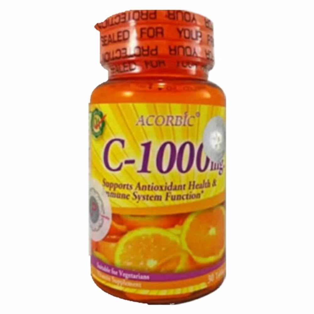 Acorbic VITAMIN C-1000mg . ผลิตภัณฑ์เสริมอาหาร วิตามิน-ซี 1000 มก. 1กระปุก