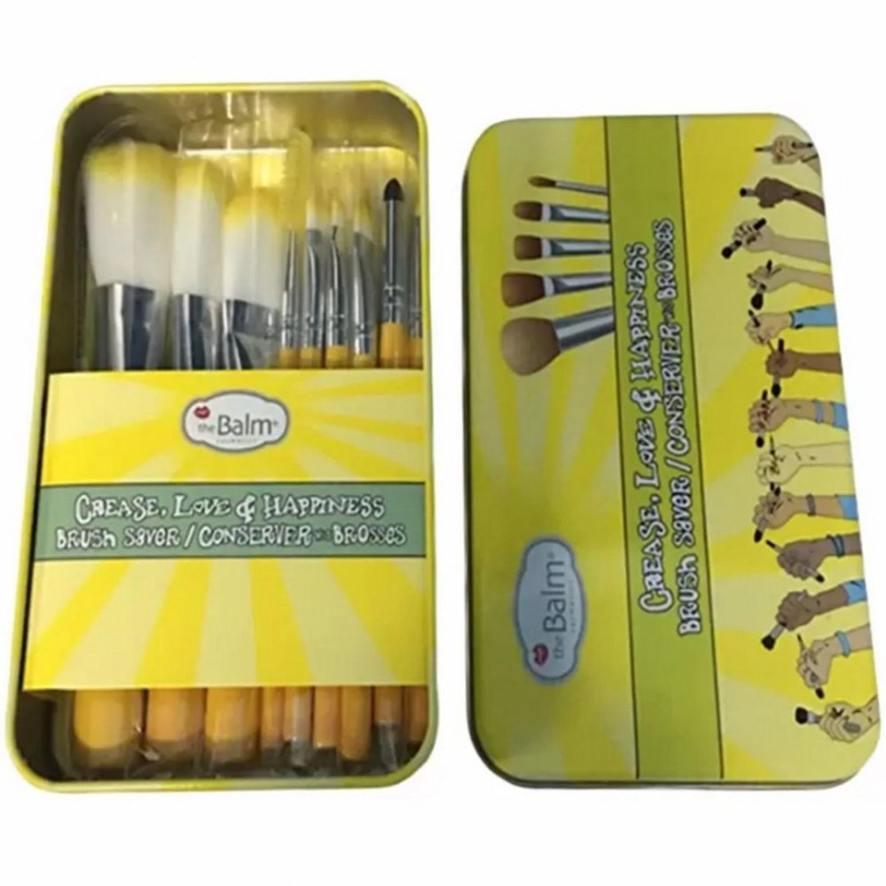 แปรงแต่งหน้า 12 ชิ้น The Balm (เหลือง)1กล่อง แปรงแต่งหน้า 12 ชิ้น The Balm (เหลือง)1กล่อง