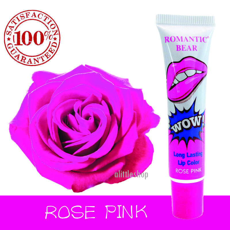 ROMANTIC BEAR LIP TATTOO (ROSE PINK) ลิปกลอสแบบลอกออกเหมือนสักสีปากให้สีติดทนนานไม่เหนอะหนะ ROMANTIC BEAR LIP TATTOO (ROSE PINK) ลิปกลอสแบบลอกออกเหมือนสักสีปากให้สีติดทนนานไม่เหนอะหนะ