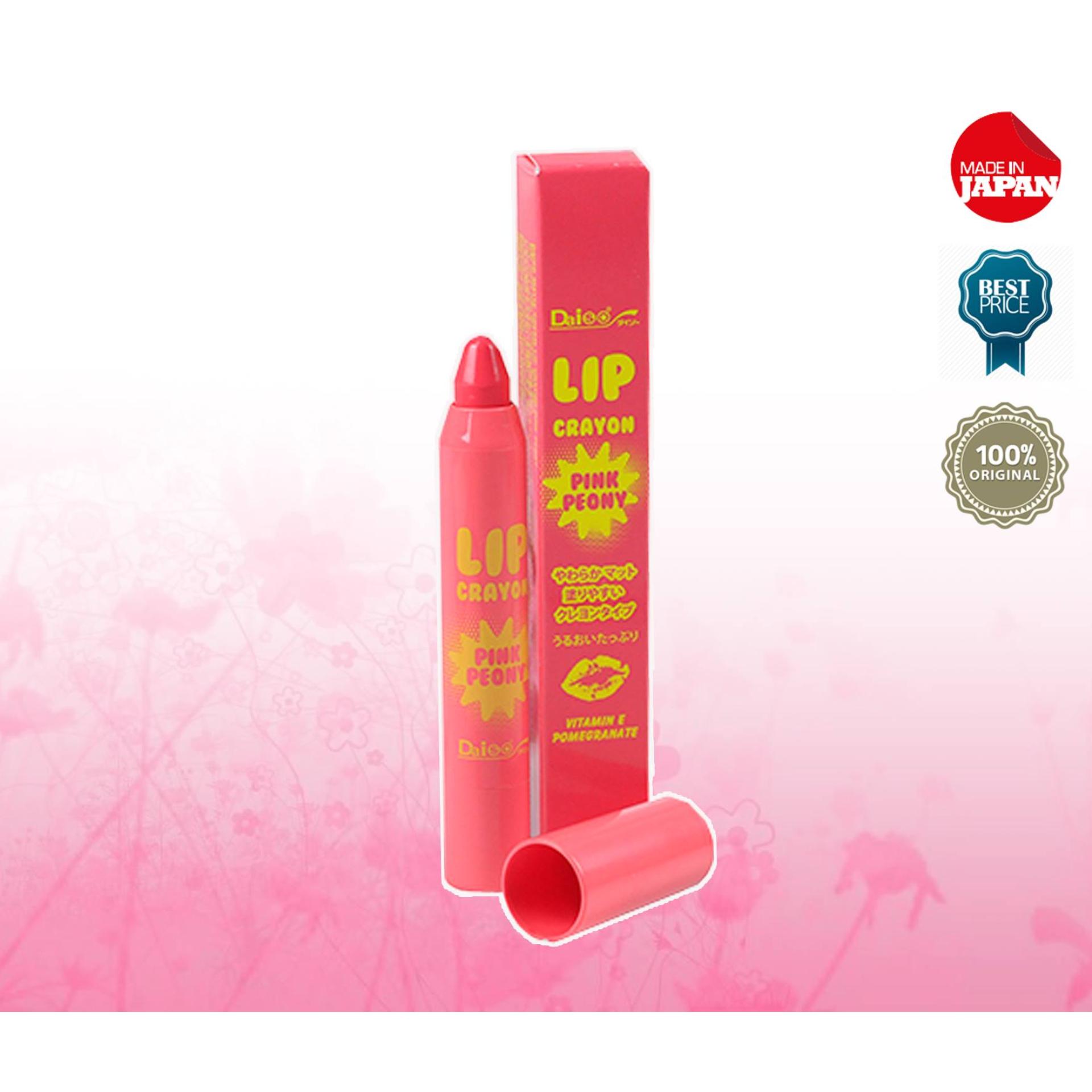 ไดโซ แมทท์ ครีม ลิป เครยอน พิงค์ พีโอนี (สีชมพูสด)(Pink)