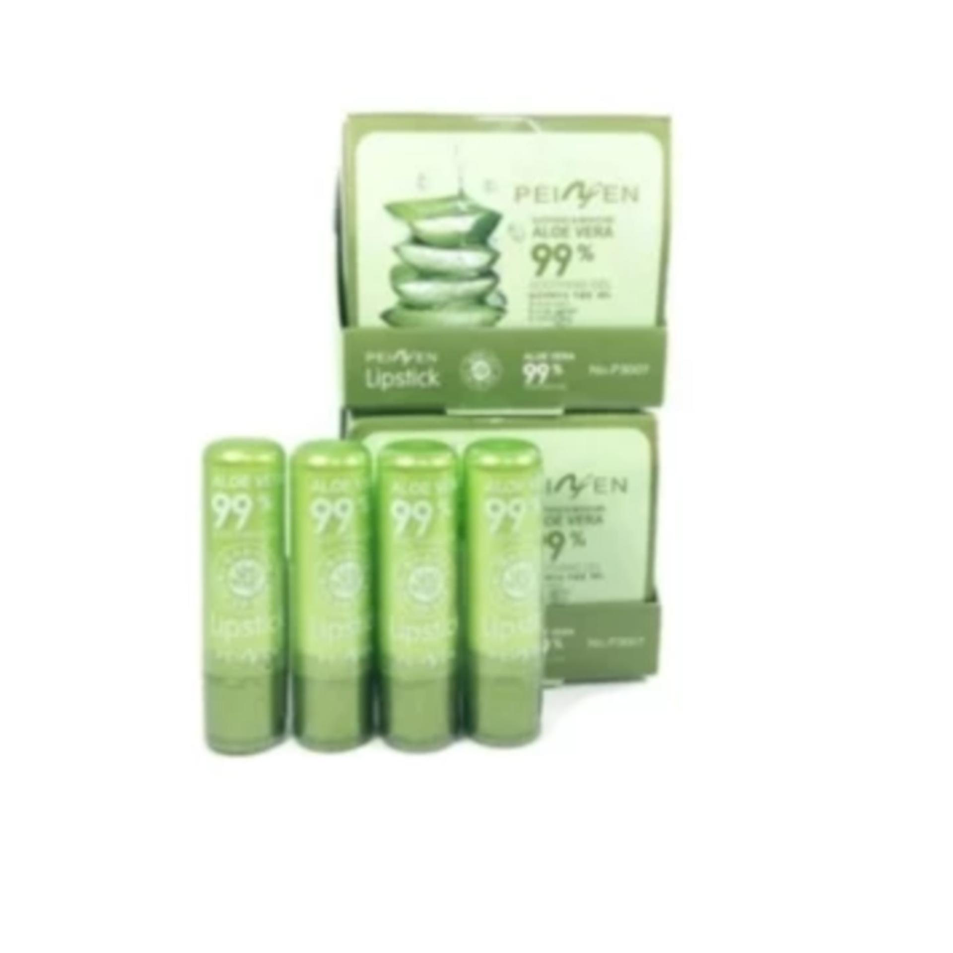 Aloe Vera Soothing gel aloe vera 99% Lipstick ลิปสติกว่านหางจระเข้ ลิปเปลี่ยนสี 3.5g (4 แท่ง) Aloe Vera Soothing gel aloe vera 99% Lipstick ลิปสติกว่านหางจระเข้ ลิปเปลี่ยนสี 3.5g (4 แท่ง)