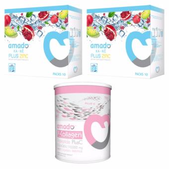 Amado KA-NE PREMIUM GLUTATHIONE อมาโด้ กาเน่ 2 กล่อง + Amado P-Collagen Tripeptide Plus C อมาโด้ พี คอลลาเจน ไตรเปปไทด์ พลัส ซี 1 กระป๋อง Amado KA-NE PREMIUM GLUTATHIONE อมาโด้ กาเน่ 2 กล่อง + Amado P-Collagen Tripeptide Plus C อมาโด้ พี คอลลาเจน ไตรเปปไทด์ พลัส ซี 1 กระป๋อง