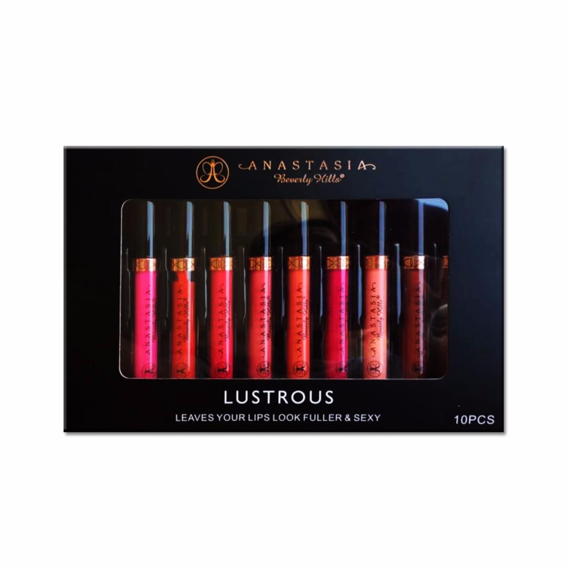 Anastasia Beverly Hills Lustrous Leaves Your Lips Look Fuller & Sexy 10 Pcs ลิปกลอส เซ็ต 10 แท่ง Anastasia Beverly Hills Lustrous Leaves Your Lips Look Fuller & Sexy 10 Pcs ลิปกลอส เซ็ต 10 แท่ง