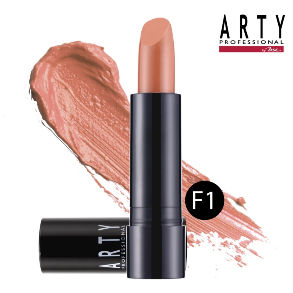 ARTY PROFESSIONAL SILKY SATIN LIP COLOR สี F7 อาร์ทตี้ซิลกี้ซาตินลิปคัลเลอร์ ลิปสติกเนื้อครีม ที่มอบความเนียนนุ่ม ละลายแนบสนิทกับผิวเมื่อสัมผัสริมฝีปาก พร้อมให้สีเด่นชัด