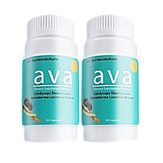AVA ถั่งเชา, เห็ดหลินจือสกัด ชนิดแคปซูล (30 แคปซูล x 2 กล่อง)