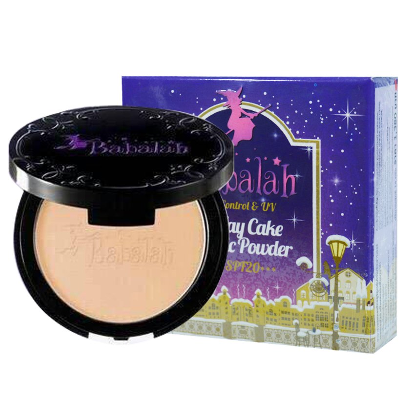Babalah Magic Powder Oil Control SPF20+++ เบอร์ 02 สำหรับผิวสองสี (1 กล่อง)