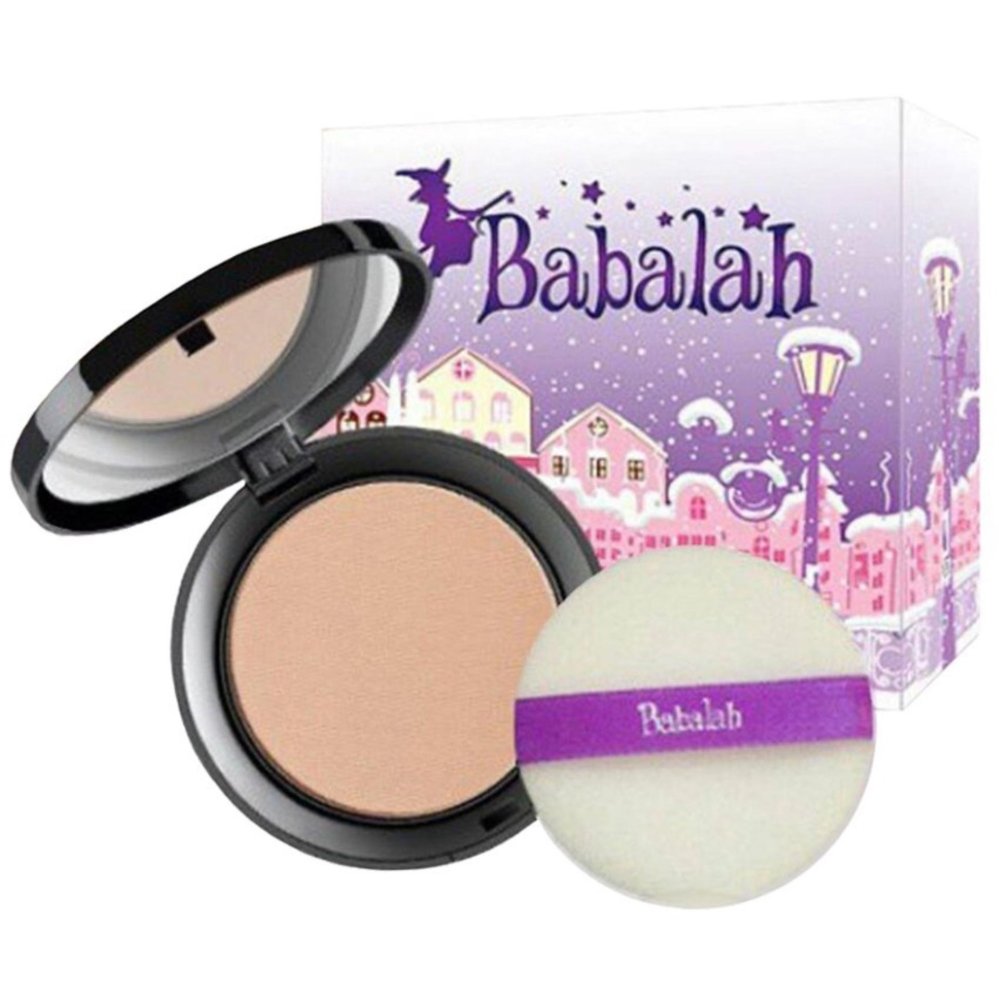 Babalah UV 2 WAY SPF 20 14g. No.2 แป้งบาบาร่า แป้งเค้กทูเวย์ ผสมรองพื้น สำหรับผิวคล่ำ มี QR CODE