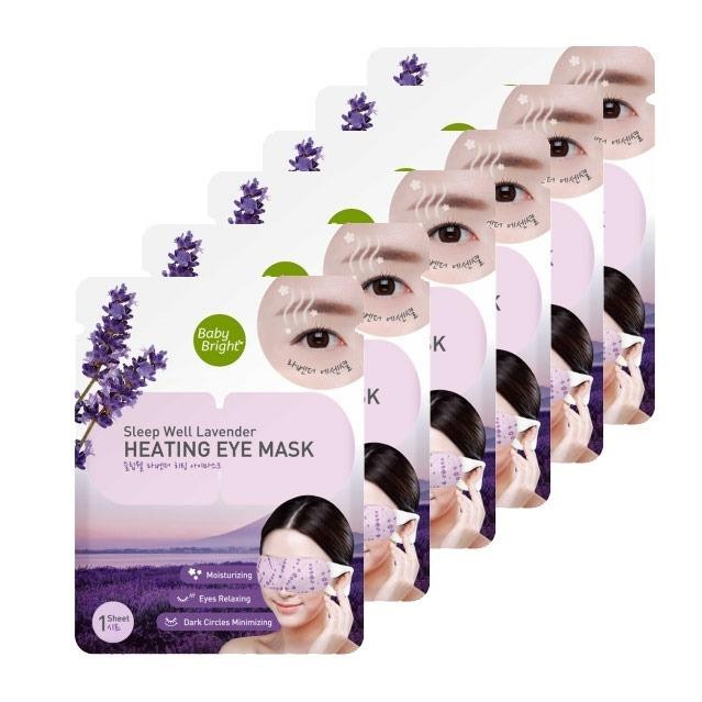 Baby Bright Sleep Well Lavender Heating Eye Mask เบบี้ไบท์ มาร์กสปาอุ่นตา ผ่อนคลายสดชื่น ดวงตาสดใส (6ชิ้น)