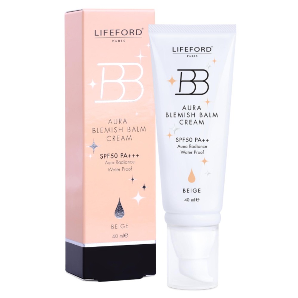 Lifeford Paris BB Aura Blemish Balm Cream SPF50 PA++ (Beige)
