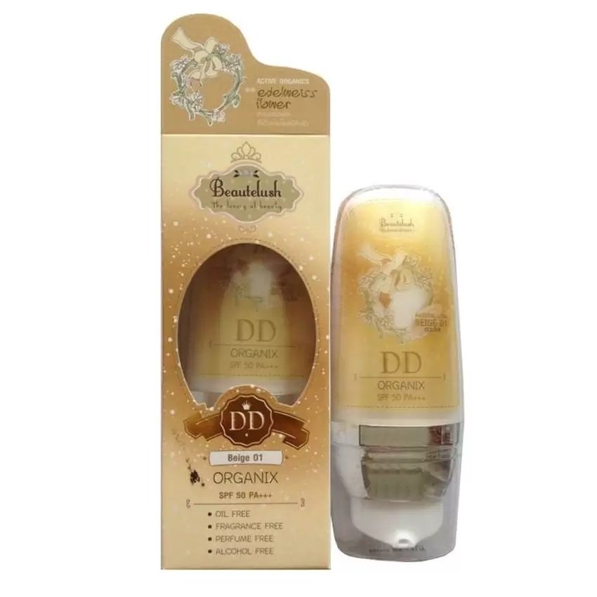 Beautelush DD Cream SPF50 PA+++ #Natural Look Beige 01 สำหรับผิวขาว, ขาวเหลือง