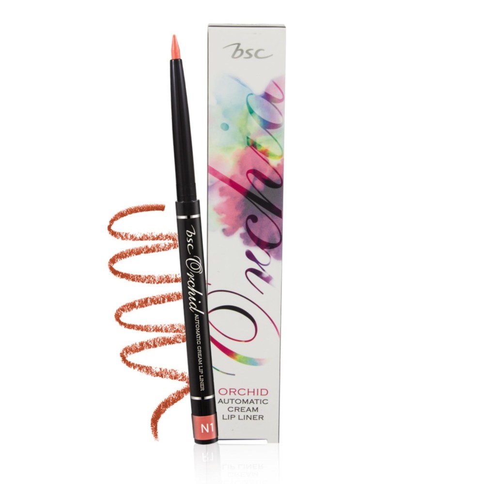 BSC ORCHID AUTOMATIC CREAM LIP LINER สี N1 ดินสอเขียนขอบปากคุณภาพเยี่ยม สามารถทาแทนลิปสติกได้เลยเนื้อลิปนิ่มเนียน ทาง่าย สีติดทนนานทำให้ขอบปากคมชัดได้รูป BSC ORCHID AUTOMATIC CREAM LIP LINER สี N1 ดินสอเขียนขอบปากคุณภาพเยี่ยม สามารถทาแทนลิปสติกได้เลยเนื้อลิปนิ่มเนียน ทาง่าย สีติดทนนานทำให้ขอบปากคมชัดได้รูป
