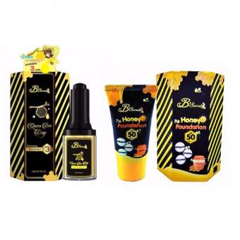B'Secret Queen Bee Drop บีซีเคร็ท น้ำหยดนางพญา 30ml. (1 ขวด) + B'secret Honey Foundation W2M ครีมกันแดดน้ำผึ้งป่ากันแดดละลายได้ 20g. (1กล่อง) B'Secret Queen Bee Drop บีซีเคร็ท น้ำหยดนางพญา 30ml. (1 ขวด) + B'secret Honey Foundation W2M ครีมกันแดดน้ำผึ้งป่ากันแดดละลายได้ 20g. (1กล่อง)