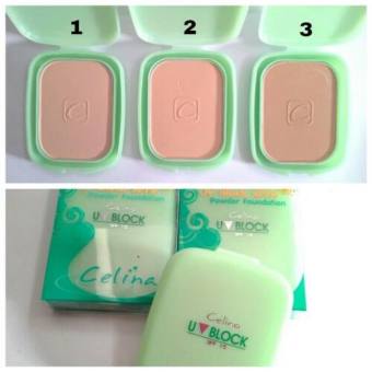 แป้งพริตตี้ แป้งพัฟ celina ผสมรองพื้น สูตร Oil Free (ตลับรีฟิล)เบอร์