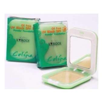 แป้ง Celina แป้งพริ้ตตี้ผสมรองพื้น ปกปิดเรียบเนียน คุมมัน SPF12 (Refill 2 ตลับ)