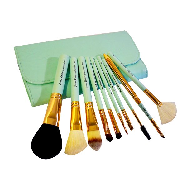 Cerro Qreen Professional Makeup Brushes Dream Set รุ่น CQ Gold Blue 01 แปรงแต่งหน้า /10 Pcs. (Gold/Blue) Cerro Qreen Professional Makeup Brushes Dream Set รุ่น CQ Gold Blue 01 แปรงแต่งหน้า /10 Pcs. (Gold/Blue)