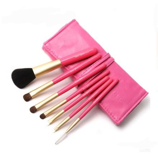 CerroQreen Makeup Brush Sets แปรงแต่งหน้า Set /7 ชิ้น - สีชมพู