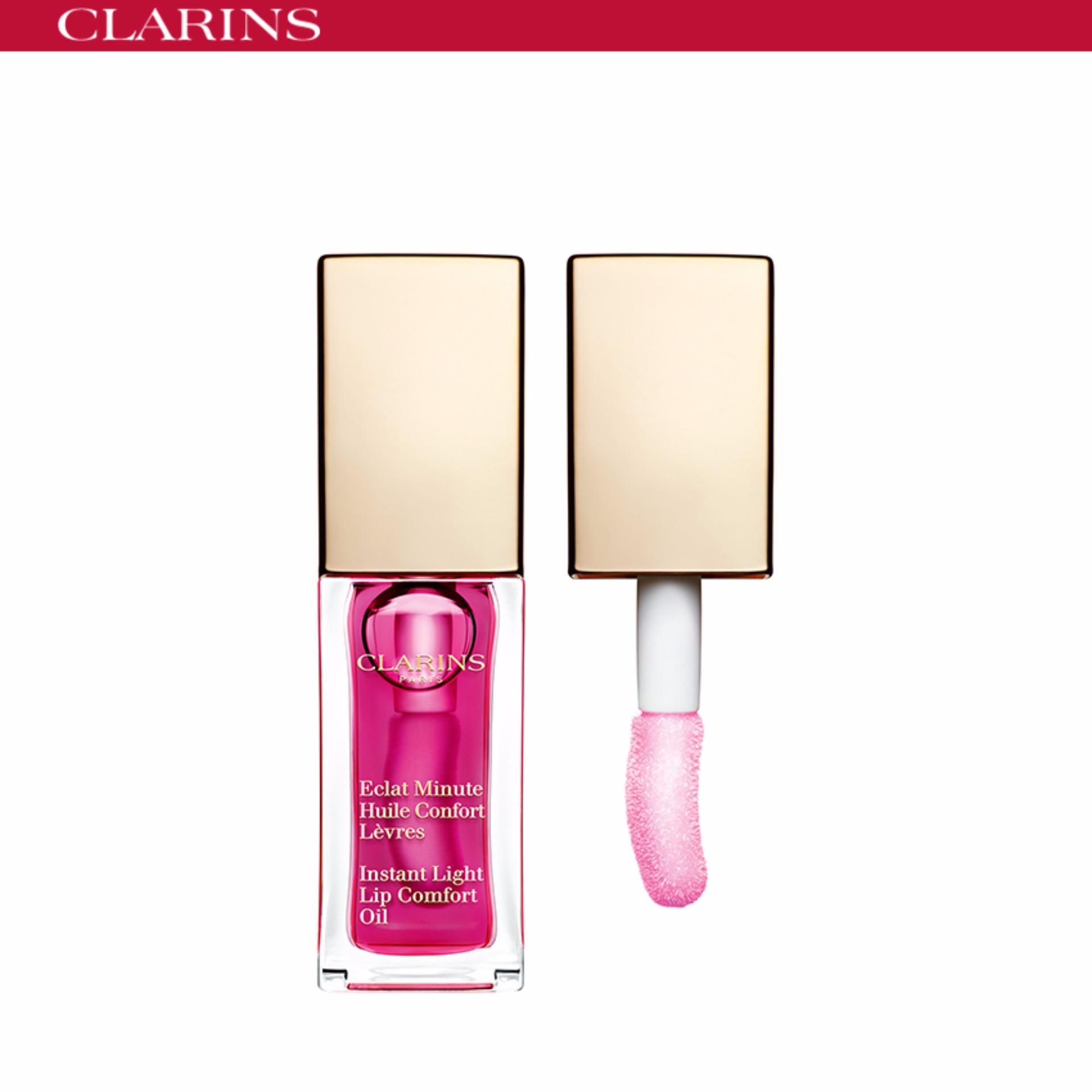 CLARINS ลิปบำรุงริมฝีปาก Instant Light Lip Comfort Oil #03 Red Berry 7 ml.