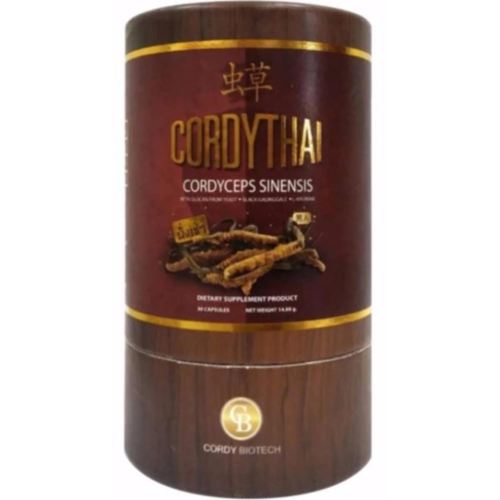 CORDYTHAI For Him (30แคปซูล/กระป๋อง)คอร์ดี้ไทย ถั่งเช่า ม.เกษตร สำหรับผู้ชาย กระป๋องสีแดง( 1กระป๋อง)