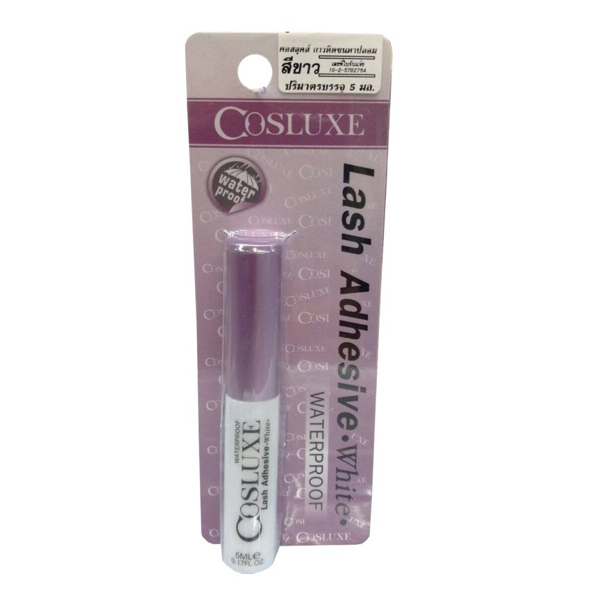 Cosluxe Lash Adhesive Waterproof & Long-Wearing Formula White 5mlกาวติดขนตาปลอมชนิดพู่กัน(1แท่ง) Cosluxe Lash Adhesive Waterproof & Long-Wearing Formula White 5mlกาวติดขนตาปลอมชนิดพู่กัน(1แท่ง)