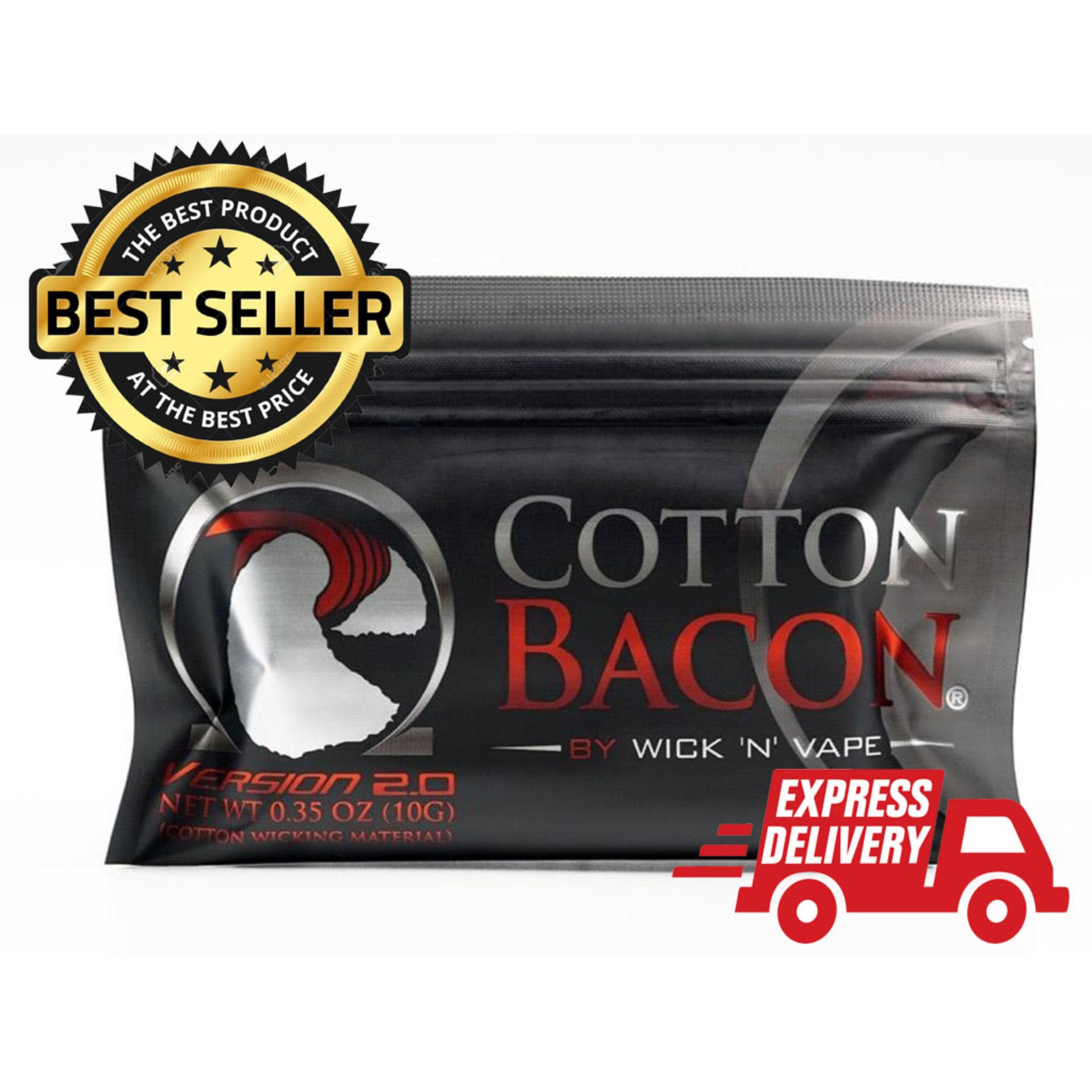 Cotton bacon Made In U.S.A สำลีฝ้ายแท้ 100% Vape orangic สำลีเบคอน Cotton bacon Made In U.S.A สำลีฝ้ายแท้ 100% Vape orangic สำลีเบคอน