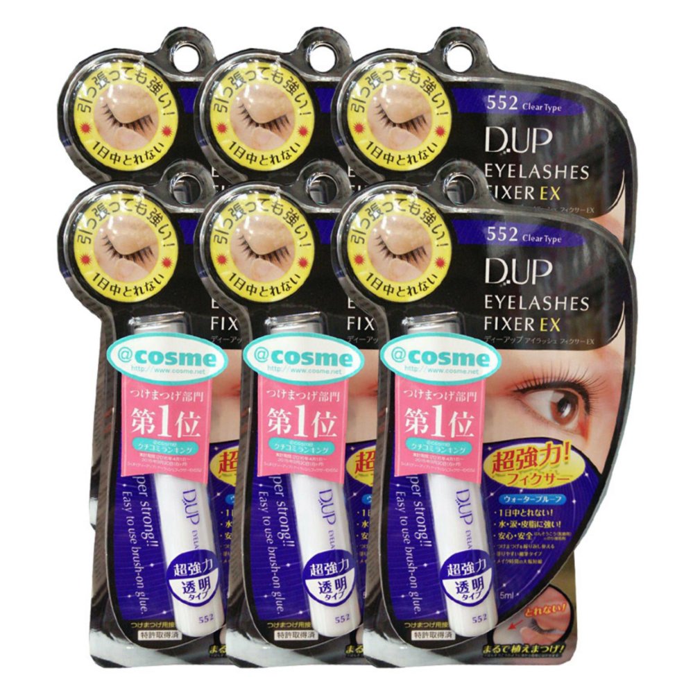 D.U.P Eyelashes Fixer EX กาวติดขนตาปลอมชนิดใส #552 Clear Type (6 ชิ้น)