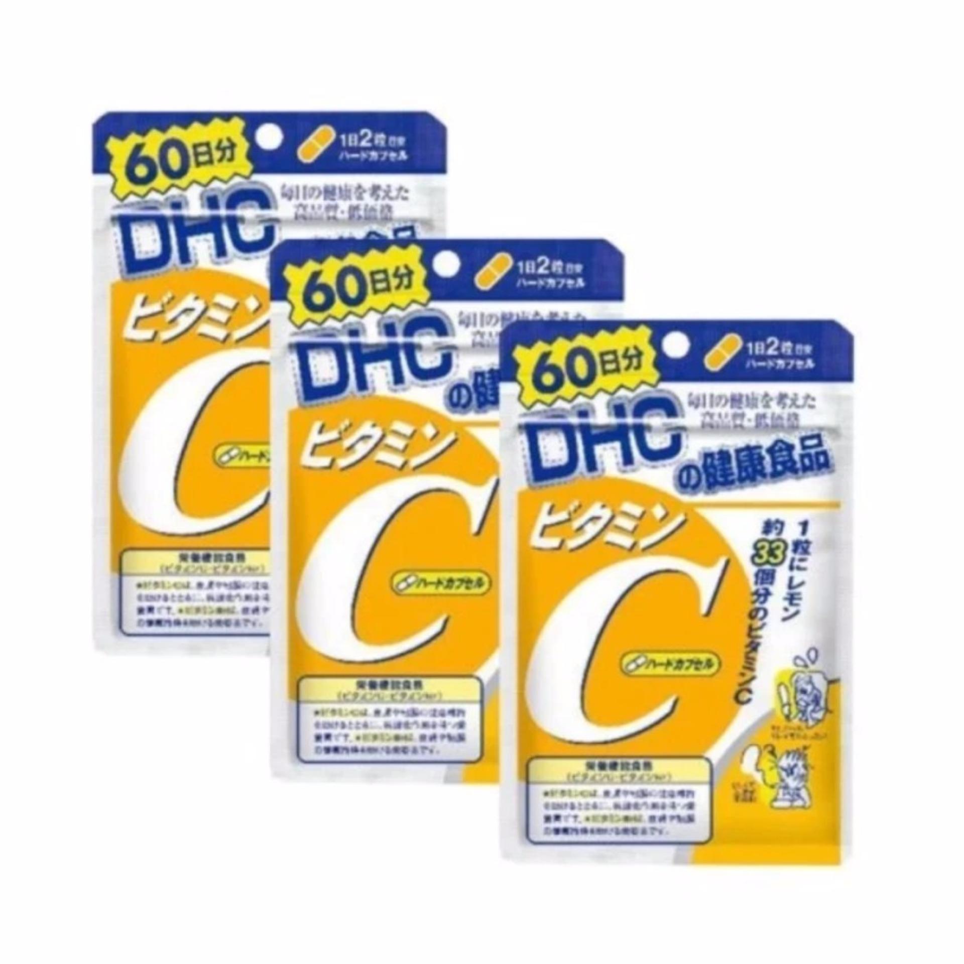 DHC Vitamin C ดีเอชซี วิตามินซี 120 เม็ด ( 3 ซอง )