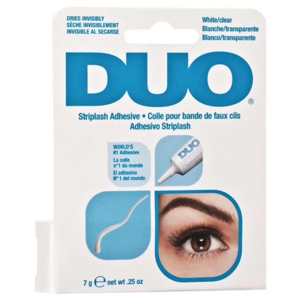 Duo Eyelash Adhesive 7g. White กาวติดขนตา ดูโอ กล่องสีฟ้า เนื้อกาวสีขาว จำนวน 1 กล่อง Duo Eyelash Adhesive 7g. White กาวติดขนตา ดูโอ กล่องสีฟ้า เนื้อกาวสีขาว จำนวน 1 กล่อง