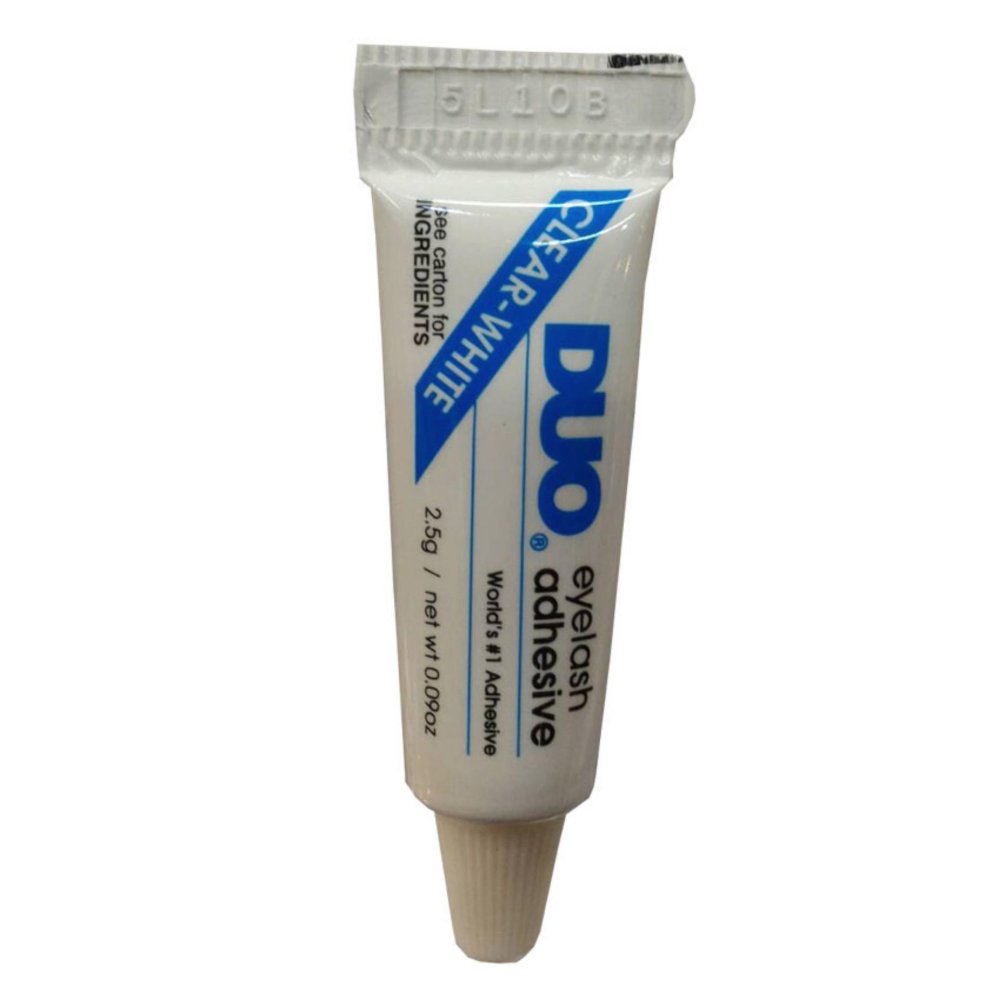 Duo กาวติดขนตา Eyelash Adhesive 2.5g. ติดได้ทนนาน กันน้ำ กันเหงื่อ #Clear-White (1 หลอด)
