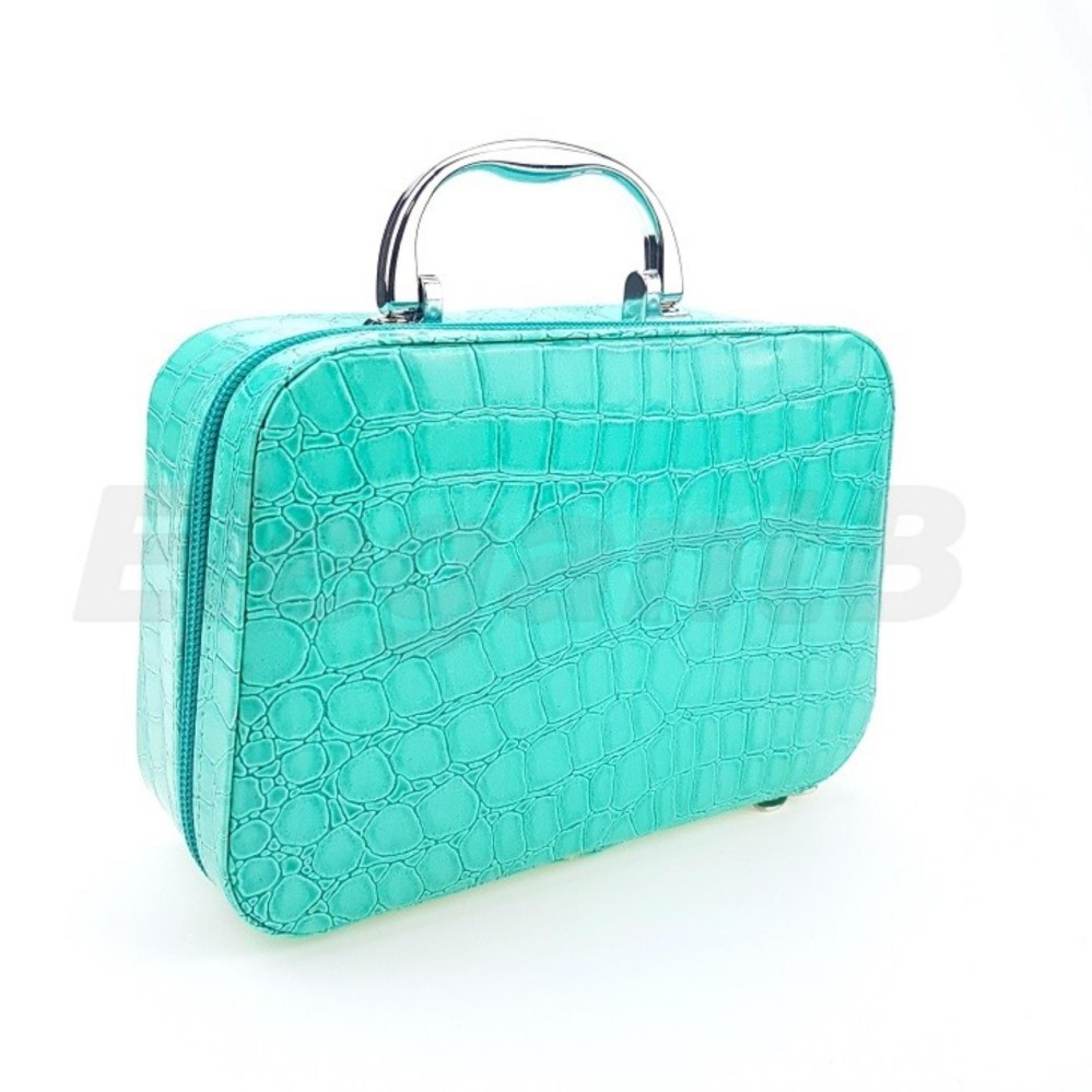 EGB กระเป๋าใส่ เครื่องสำอางค์ สีฟ้า PU หนังจระเข้ Cody Cosmetic Bag EGB กระเป๋าใส่ เครื่องสำอางค์ สีฟ้า PU หนังจระเข้ Cody Cosmetic Bag