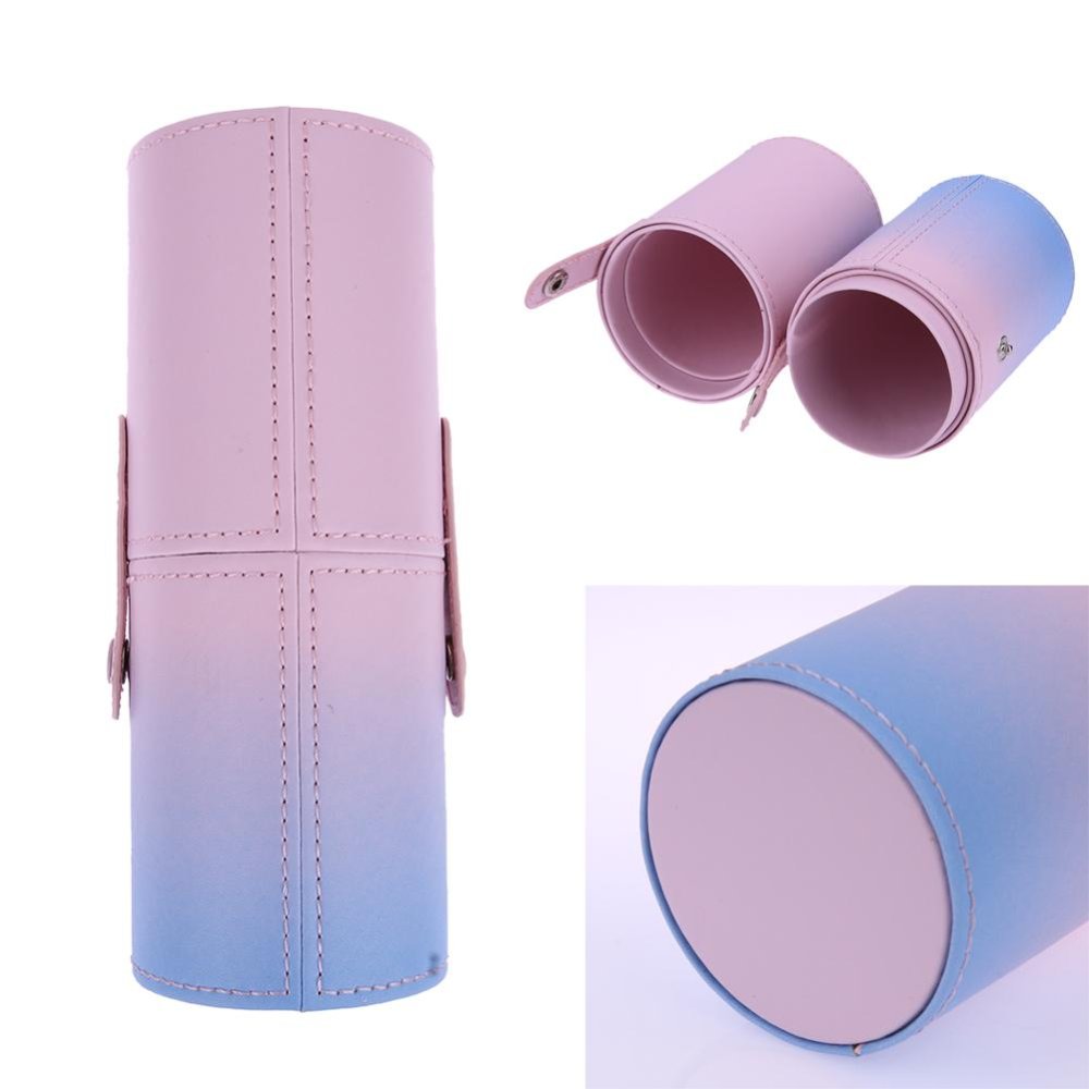 ที่ว่างเปล่า PU แต่งหน้า Brursh กรณีคอนเทนเนอร์ปากกา (Multicolor) - INTL (Multicolor)