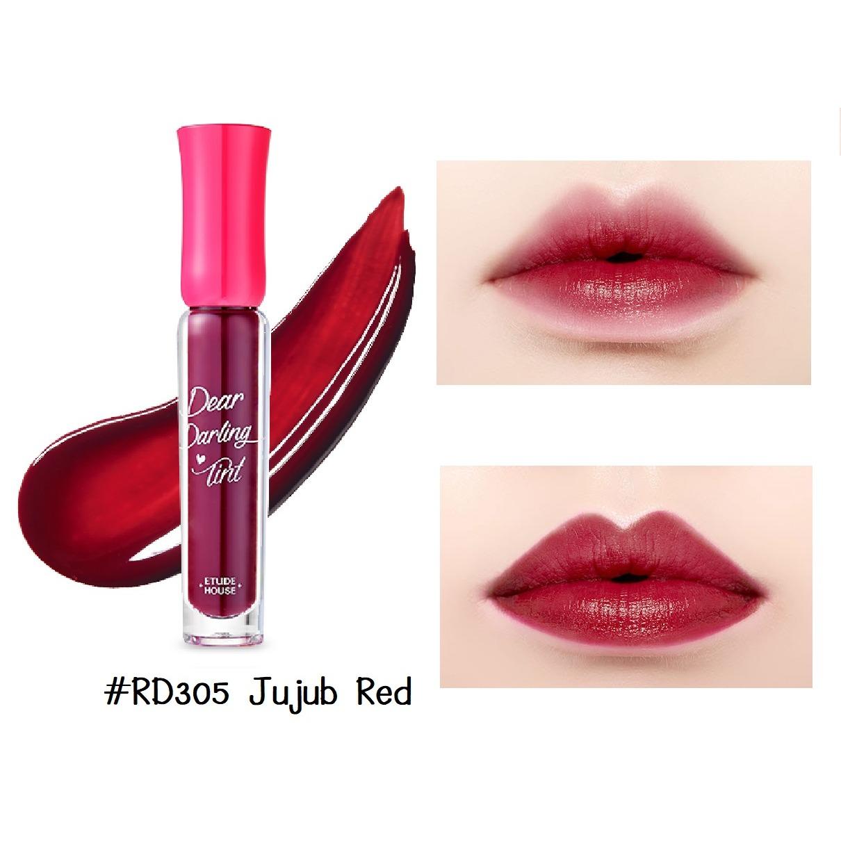 Etude Dear Darling Water Gel Tint 4.5g #RD305 (Jujub Red) ลิปทินท์เนื้อเจล ที่ผสานไปด้วยสารสกัดจากผลไม้ ให้ความชุ่มชื้นและสีที่ชัดติดทน Etude Dear Darling Water Gel Tint 4.5g #RD305 (Jujub Red) ลิปทินท์เนื้อเจล ที่ผสานไปด้วยสารสกัดจากผลไม้ ให้ความชุ่มชื้นและสีที่ชัดติดทน
