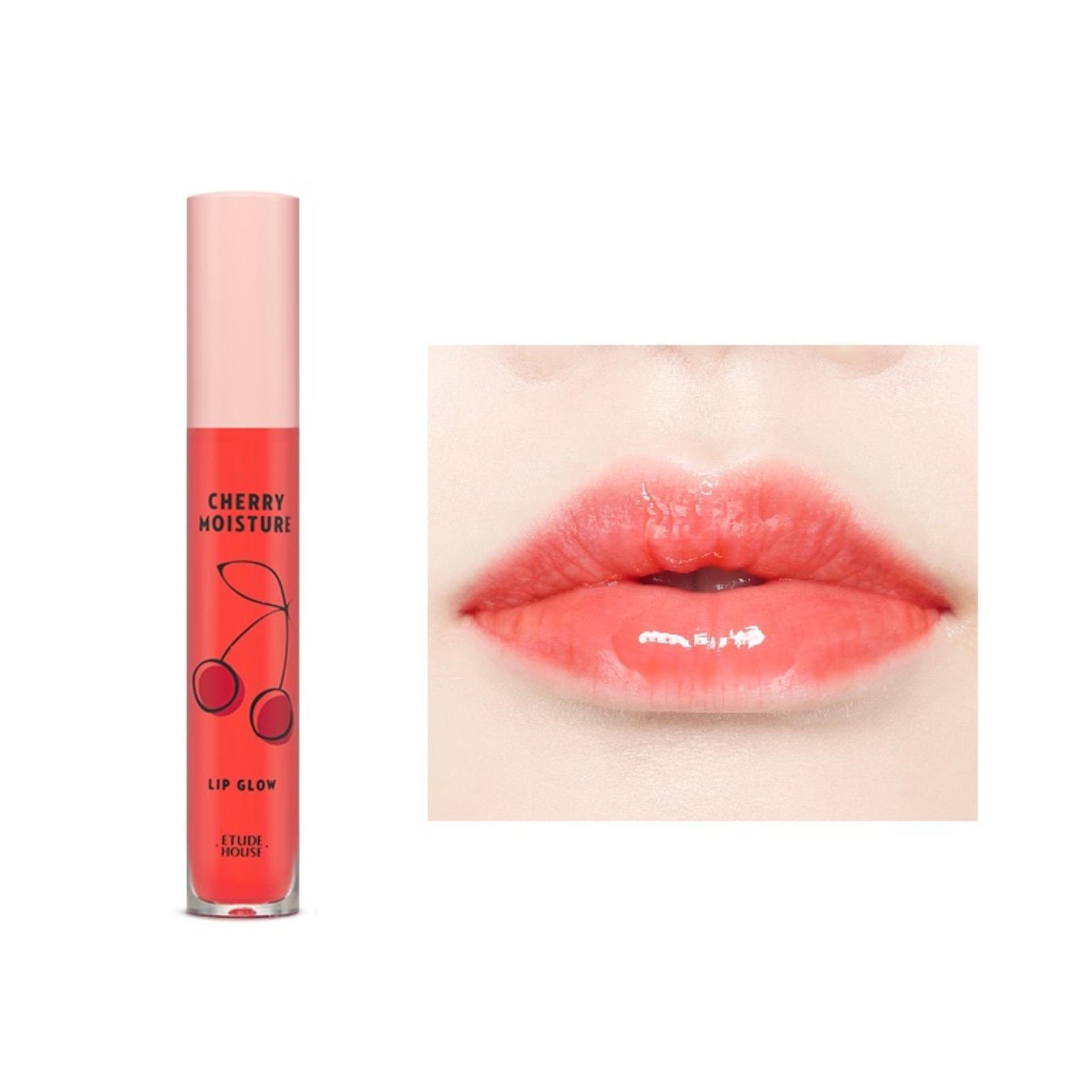 Etude House Cherry Moisture Lip Glow 4g ลิปกลอสเนื้อฉ่ำวาว ช่วยเคลือบริมฝีปากให้ชุ่มชื้นอวบอิ่ม ให้สีสดใสเป็นธรรมชาติ Etude House Cherry Moisture Lip Glow 4g ลิปกลอสเนื้อฉ่ำวาว ช่วยเคลือบริมฝีปากให้ชุ่มชื้นอวบอิ่ม ให้สีสดใสเป็นธรรมชาติ