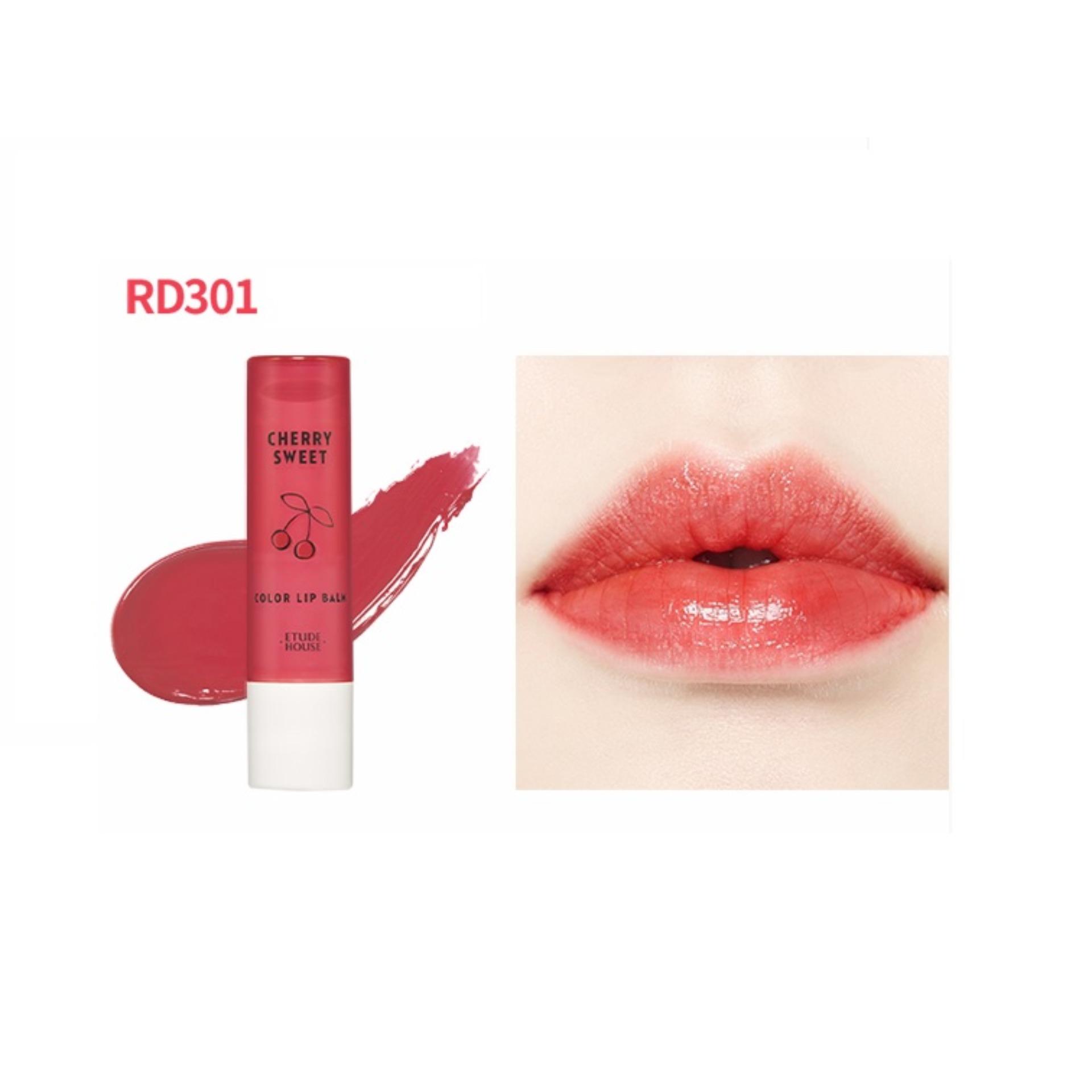 Etude House Cherry Sweet Color Lip Balm 4g ลิปบาล์มที่ให้สีเป็นธรรมชาติ มอบความชุ่มชื้น ช่วยฟื้นฟูริมฝีปากที่แห้งแตก Etude House Cherry Sweet Color Lip Balm 4g ลิปบาล์มที่ให้สีเป็นธรรมชาติ มอบความชุ่มชื้น ช่วยฟื้นฟูริมฝีปากที่แห้งแตก