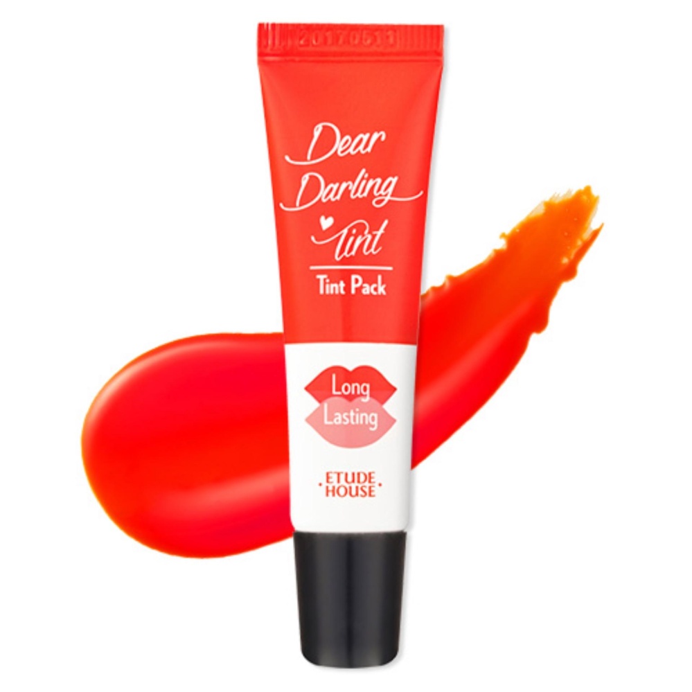 Etude House Dear Darling Tint Pack 10g # OR201 ลิปลอกปาก Etude House Dear Darling Tint Pack 10g # OR201 ลิปลอกปาก