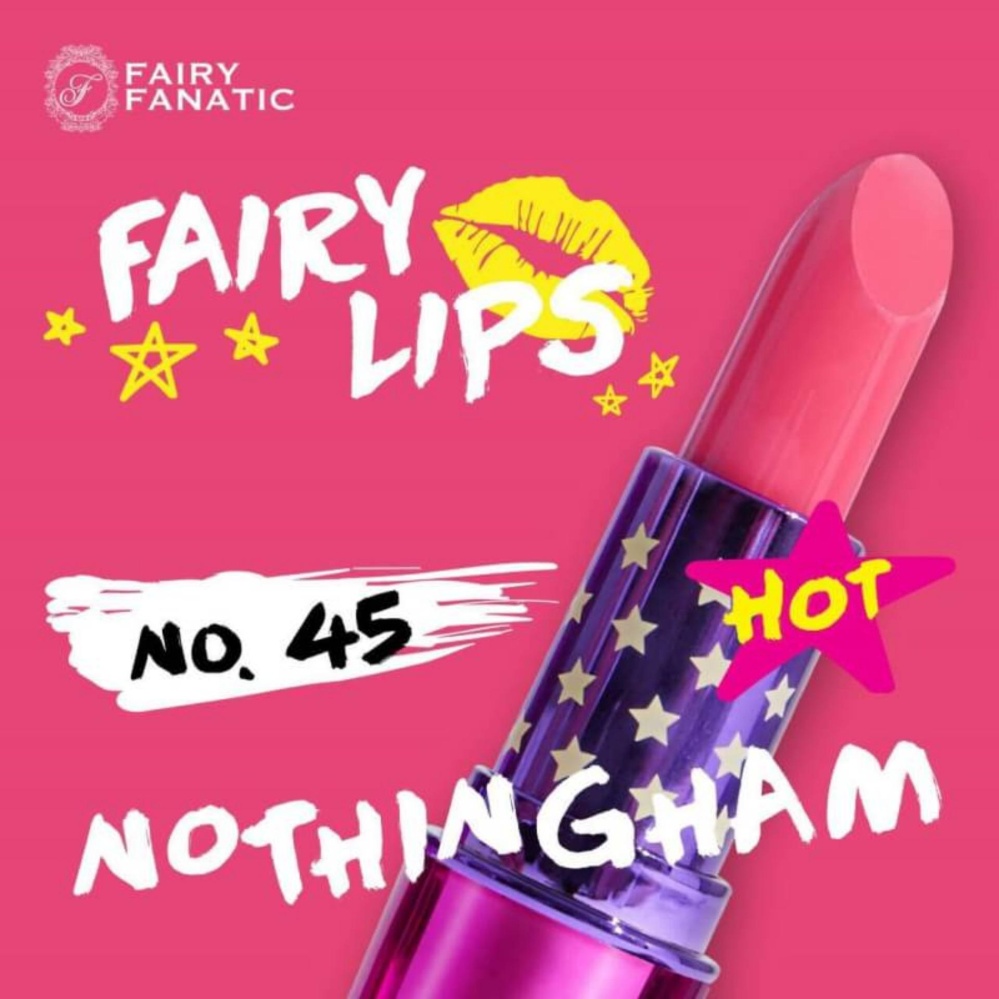 Fairy Fanatic Lip ลิป แฟรี่แฟนาติ ลิปสติกเนื้อแมท บำรุงปาก ไม่แห้ง ไม่หลุด ไม่ลอก กันน้ำ ไม่เลอะเปื้อน ลิปสีแดงเลือดนก สีชมพู ชมพูกะปิ ชมพูตุ่น ชมพูธรรมชาติ ชมพูหวาน เบอร๋ 45 Nothingham 1แท่ง Fairy Fanatic Lip ลิป แฟรี่แฟนาติ ลิปสติกเนื้อแมท บำรุงปาก ไม่แห้ง ไม่หลุด ไม่ลอก กันน้ำ ไม่เลอะเปื้อน ลิปสีแดงเลือดนก สีชมพู ชมพูกะปิ ชมพูตุ่น ชมพูธรรมชาติ ชมพูหวาน เบอร๋ 45 Nothingham 1แท่ง