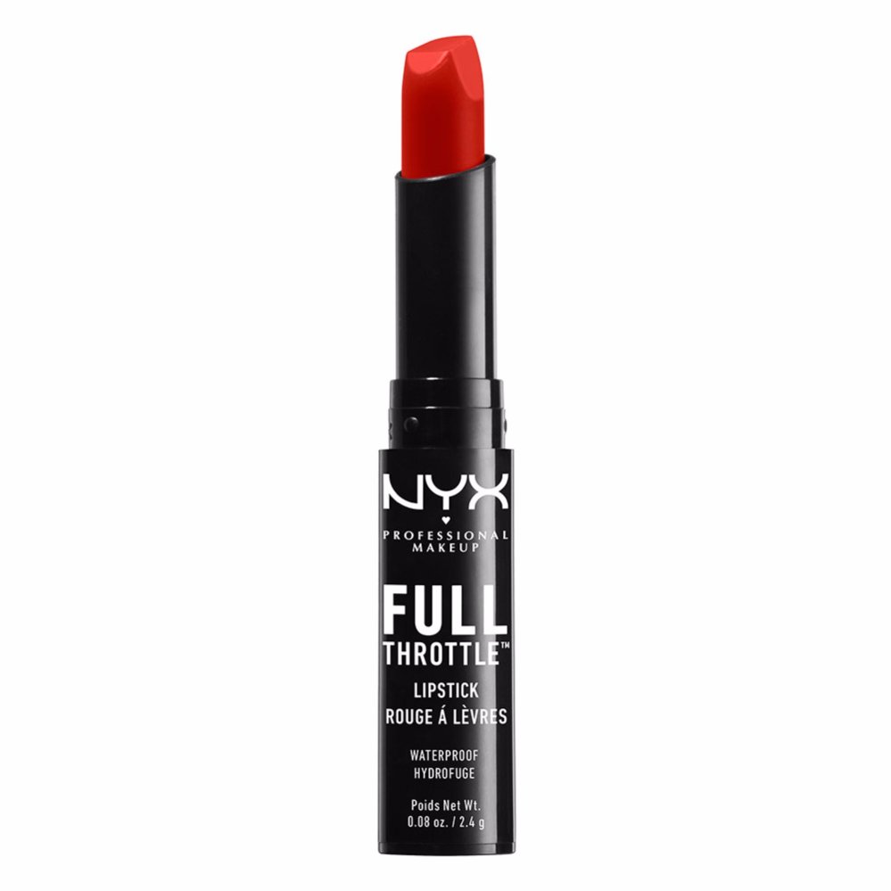 นิกซ์ โปรเฟสชั่นแนล เมคอัพ ฟูล ธรอทเทิล ลิปสติก - FTLS10 ล็อค ลิปสติก ลิปแมท NYX Professional Makeup Full Throttle Lipstick - FTLS10 Locked Lipstick Lip Matte