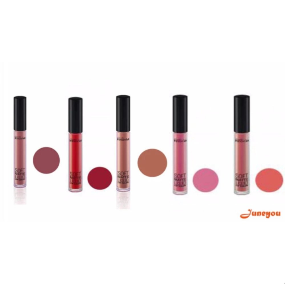 Giffarine Innovia Soft Matte กิฟฟารีน อินโนเวีย ซอฟท์ แมท ลิควิด ลิป คัลเลอร์ 5 เฉดสี Giffarine Innovia Soft Matte กิฟฟารีน อินโนเวีย ซอฟท์ แมท ลิควิด ลิป คัลเลอร์ 5 เฉดสี