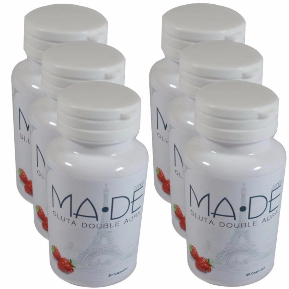 Gluta MA-DE กลูต้า มาเด้ อาหารเสริมเพื่อผิวขาว 30 เม็ด (6 กระปุก)