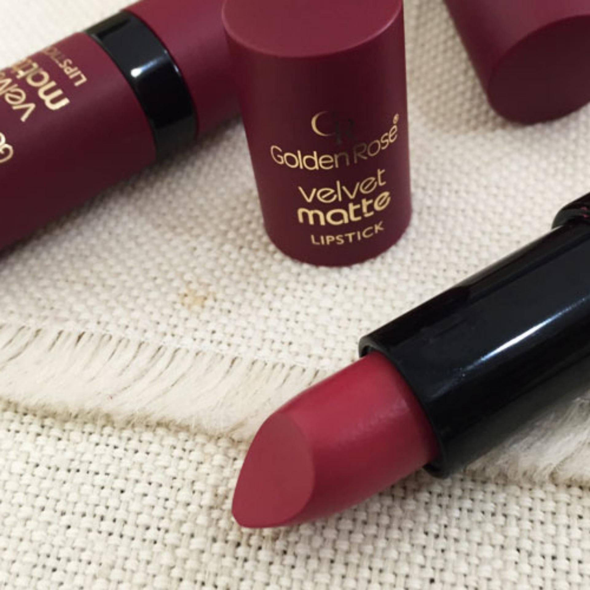 Golden Rose Velvet Matte Lipstick Vitamin E 4.2g #12 Golden Rose Velvet Matte Lipstick Vitamin E 4.2g #12